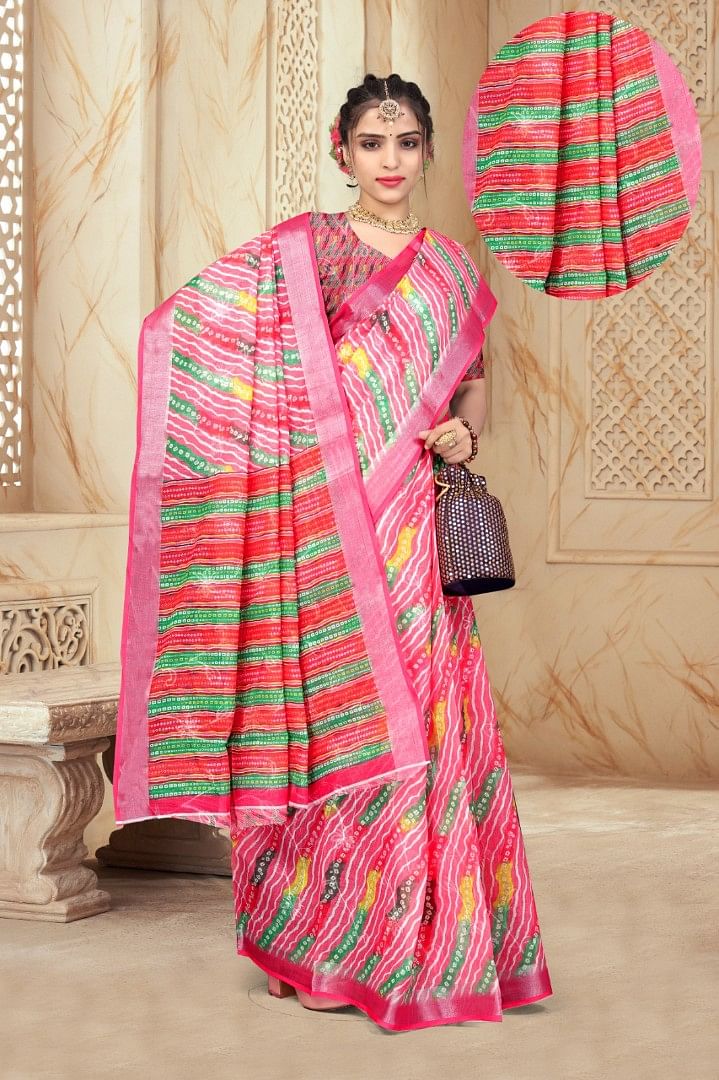 Women Saree Leheriya ASWS147 Multi