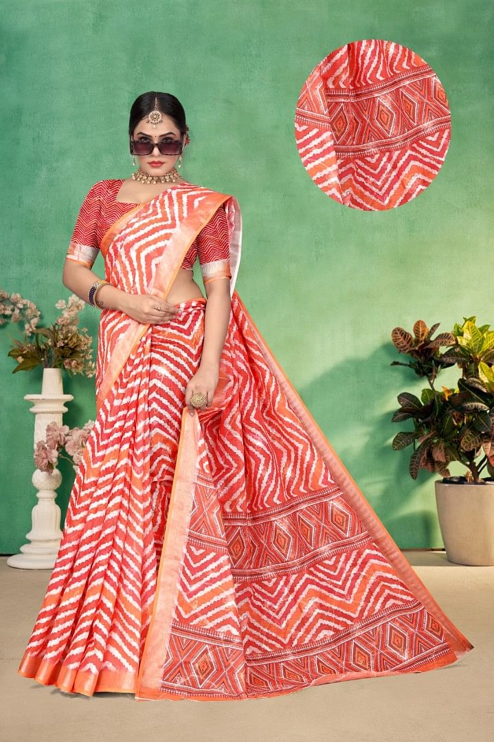 Women Saree Leheriya ASWS150 Multi