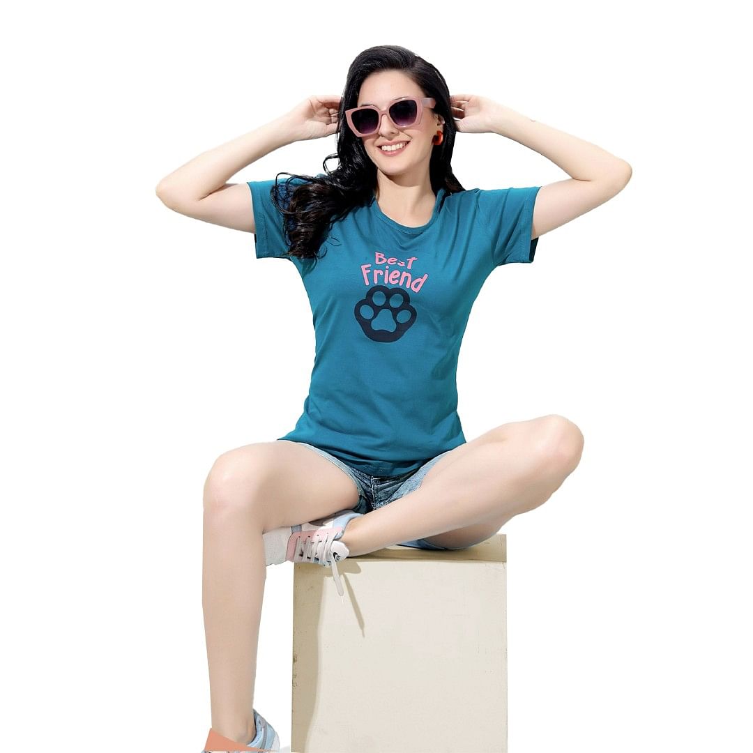 Authenzaa Women T-Shirt  ACWTS050 Yale 
