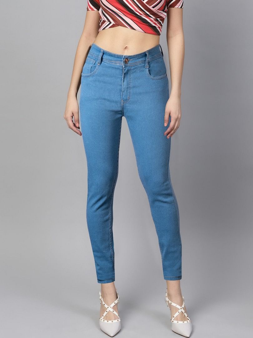 Authenzaa Women Jeans WDJRE013 Light Blue 