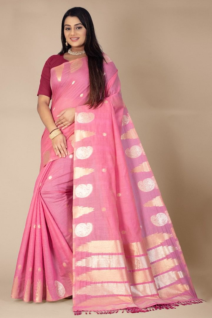 Authenzaa Women Saree YIWS033 Rani 