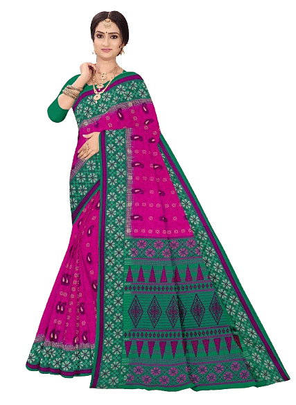 Authenzaa Women Saree JMDCS074 Purple 
