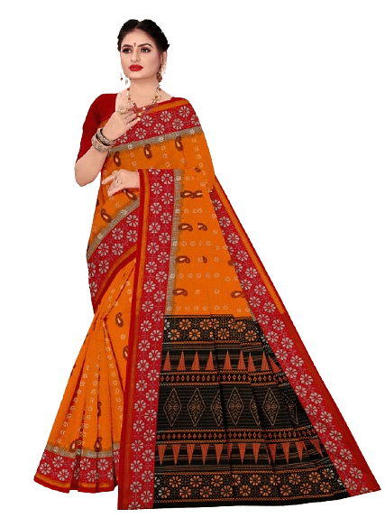 Authenzaa Women Saree JMDCS074 Light Brown