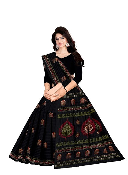 Authenzaa Women Saree JMDCS075 Black 2 