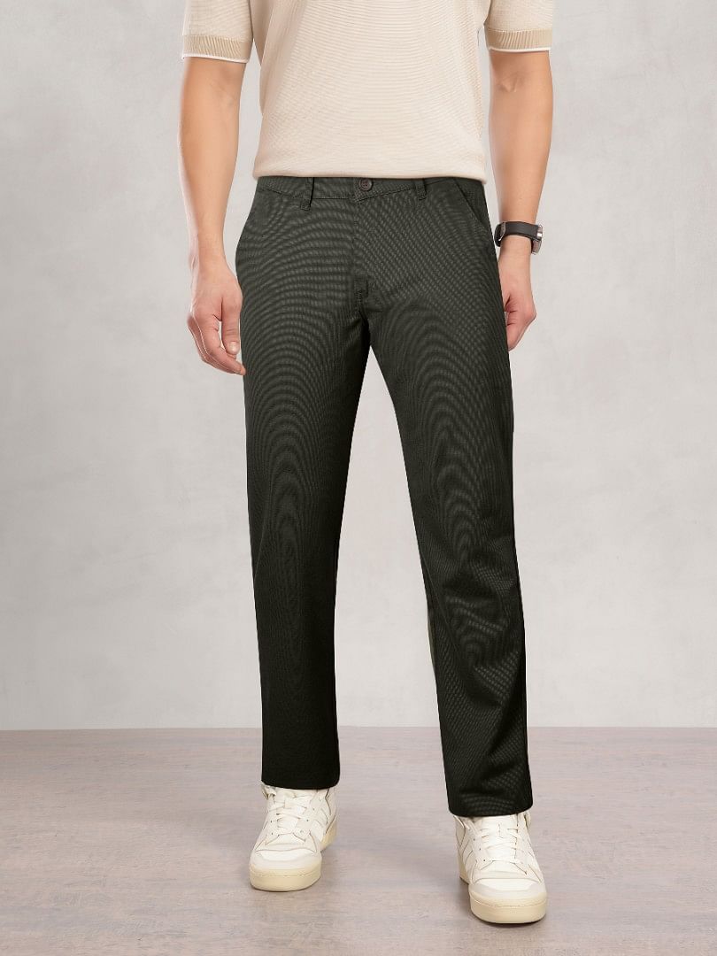 Authenzaa Men Casual Trouser CT4S020 Olive 