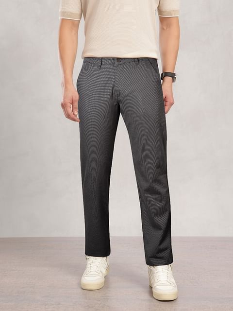 Authenzaa Men Casual Trouser CT4S019 Dark Grey 