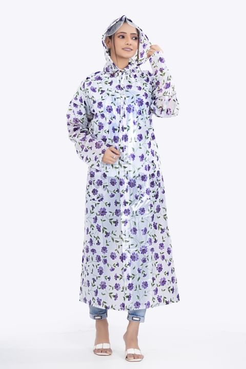WOMENS-RAIN COAT-CS-RC0005, SILVER