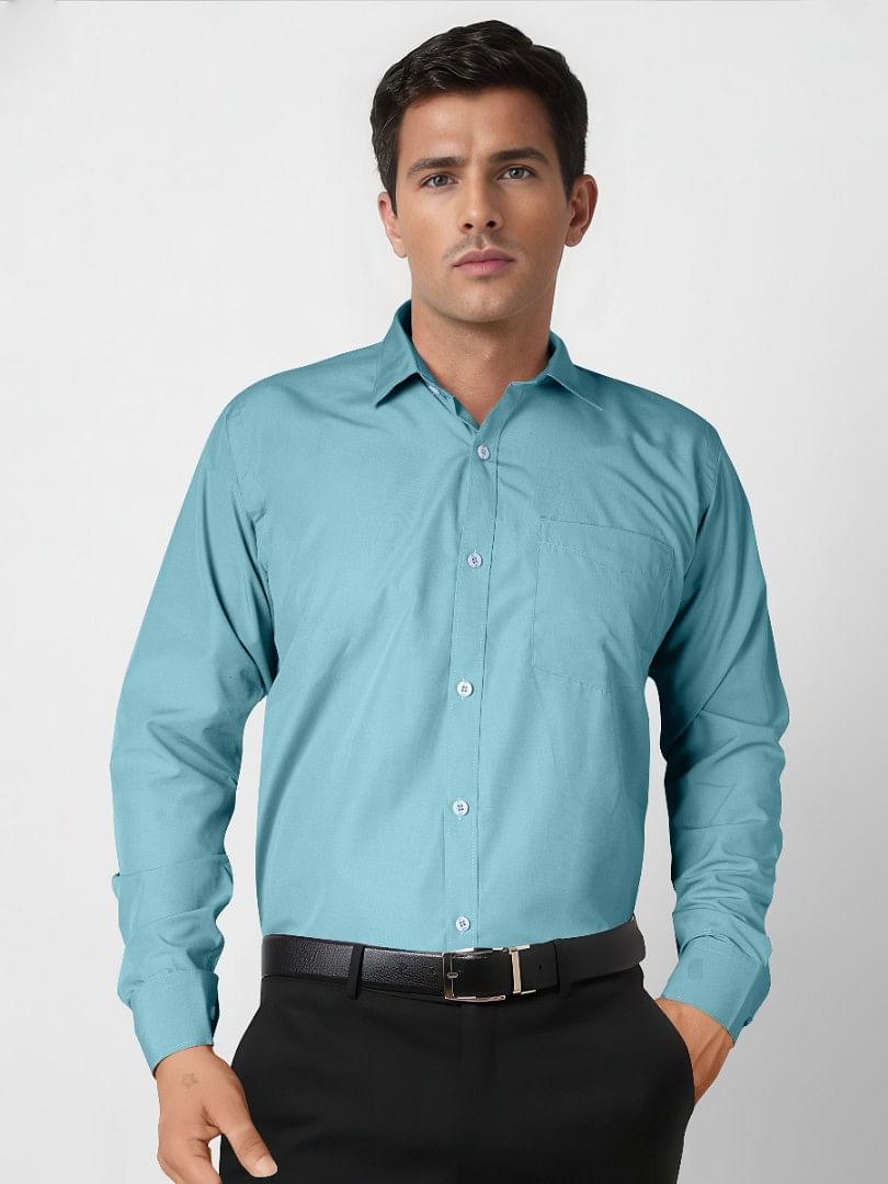 Authenzaa Men Formal Shirt ESFS007 Sage 