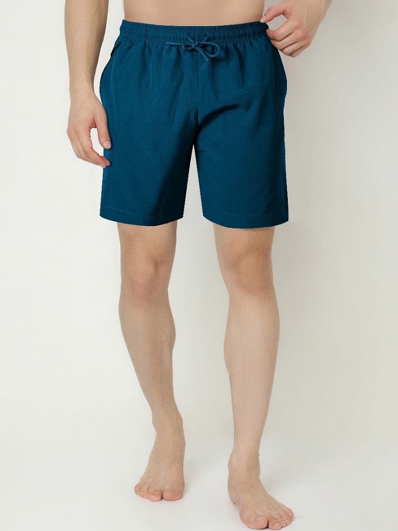 Authenzaa Men Dry Fit Shorts BTDFS010 Airforce 