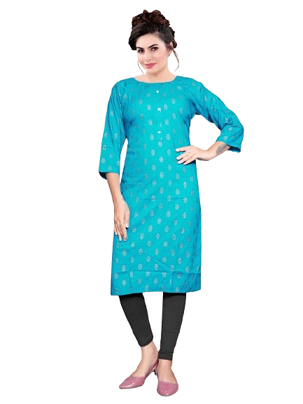 Authenzaa Women Kurti RFKT020 Rama