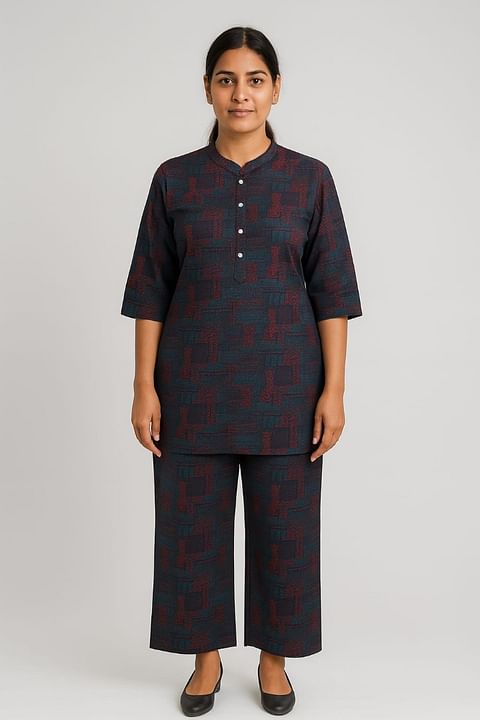 Authenzaa Women Kurti 2Pcs Set SFBKS075 Multi 