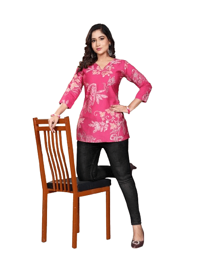 Authenzaa Women Kurti SFBKT037 Pink 