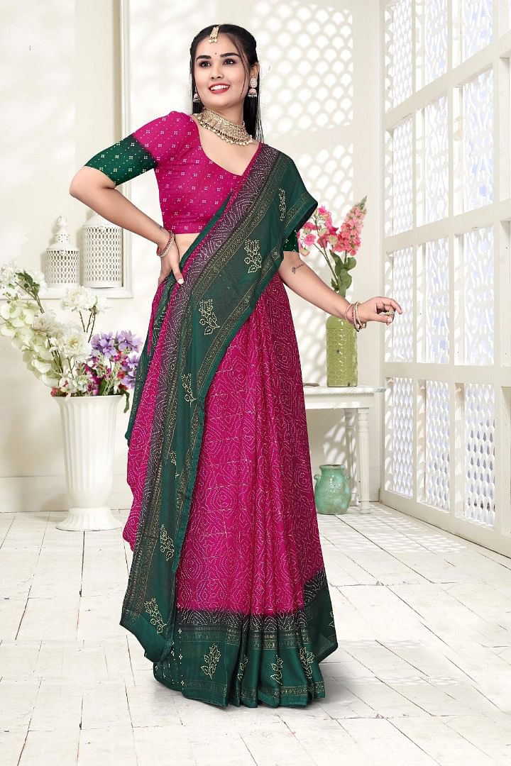 Authenzaa Women Saree ASWS164 Rani