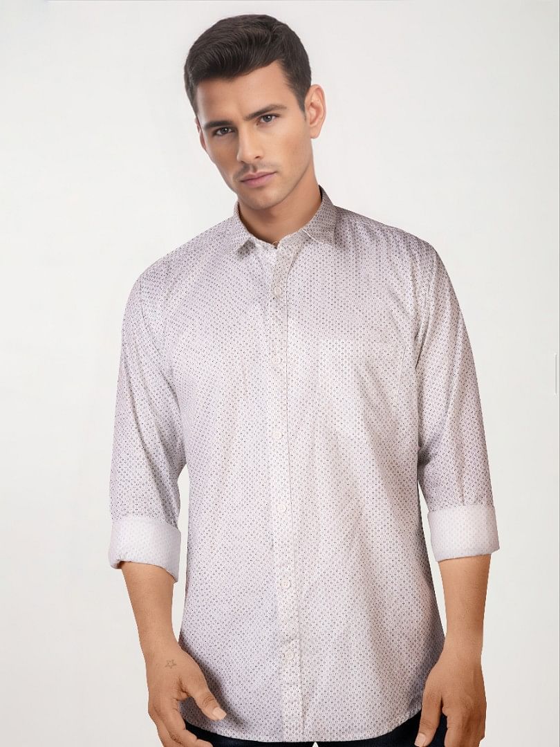 Authenzaa Casual Shirt SFCS207 White