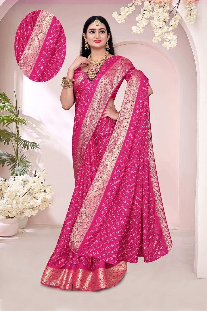 Authenzaa Women Saree ASWS189 Rani