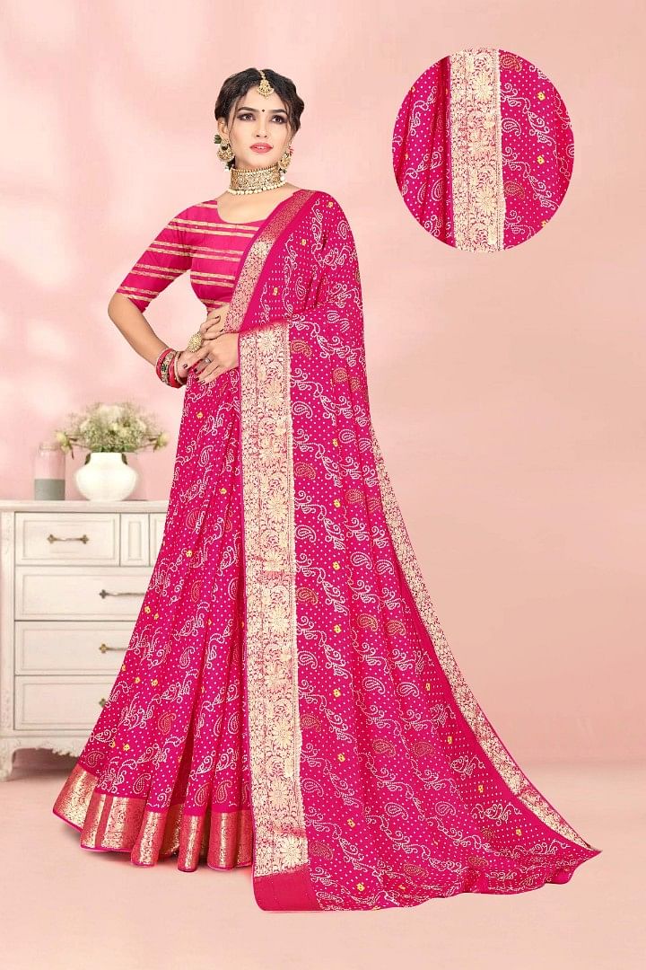 Authenzaa Women Saree ASWS188 Rani