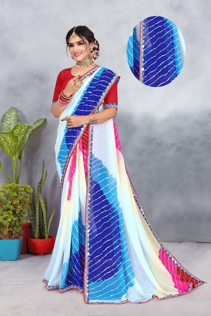 Authenzaa Women Saree ASWS159 Multi 3 