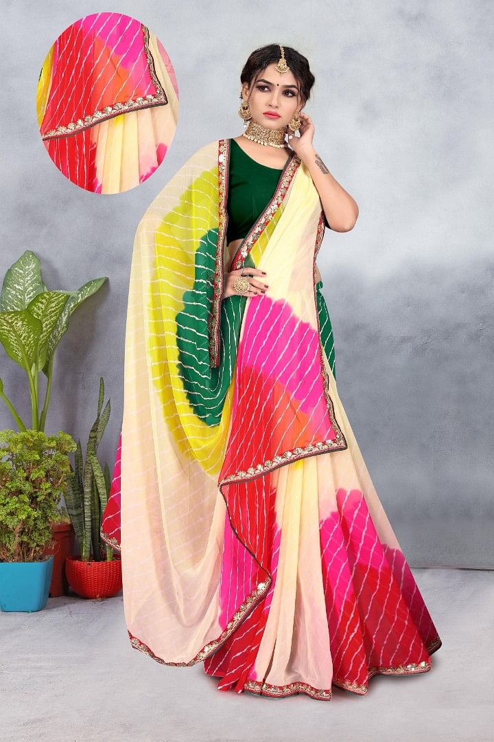 Authenzaa Women Saree ASWS159 Multi 4 