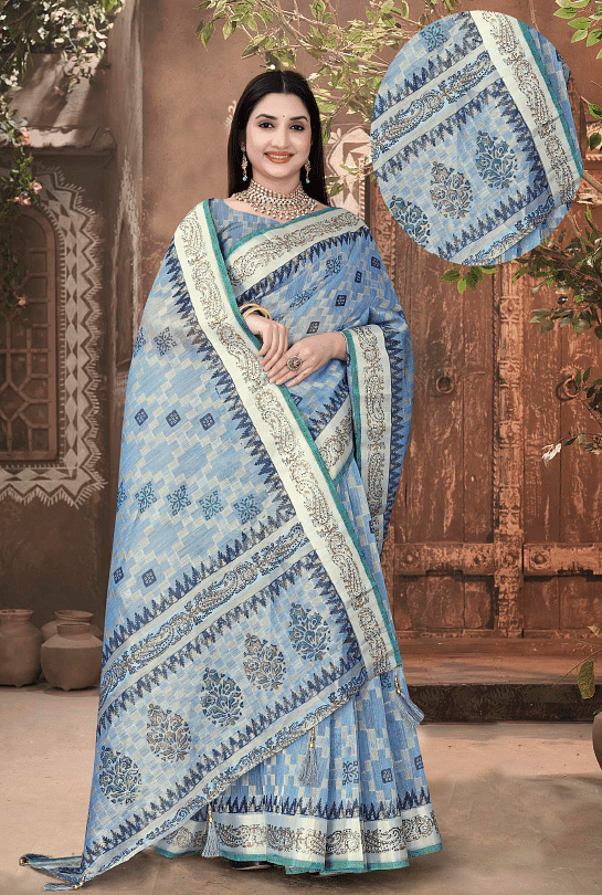Authenzaa Women Saree ASWS175 G.Rama 