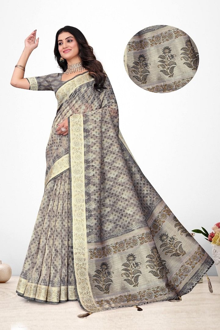 Authenzaa Women Saree ASWS176 Multi 1 