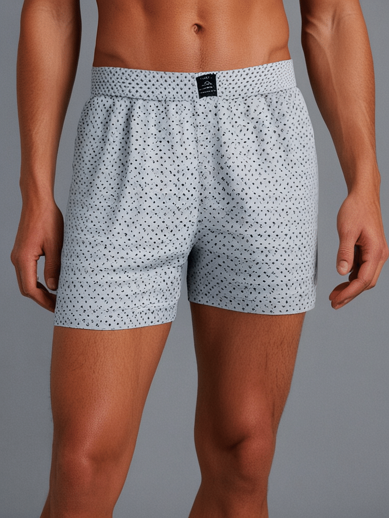 Authenzaa Men Boxer Shorts SAMS013 Off White