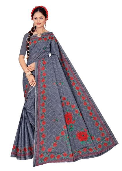 Authenzaa Women Saree ATWS001 Space 