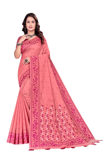 Authenzaa Women Saree YIWS053 PINK 
