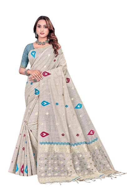 Authenzaa Women Saree YIWS055 RAMA 
