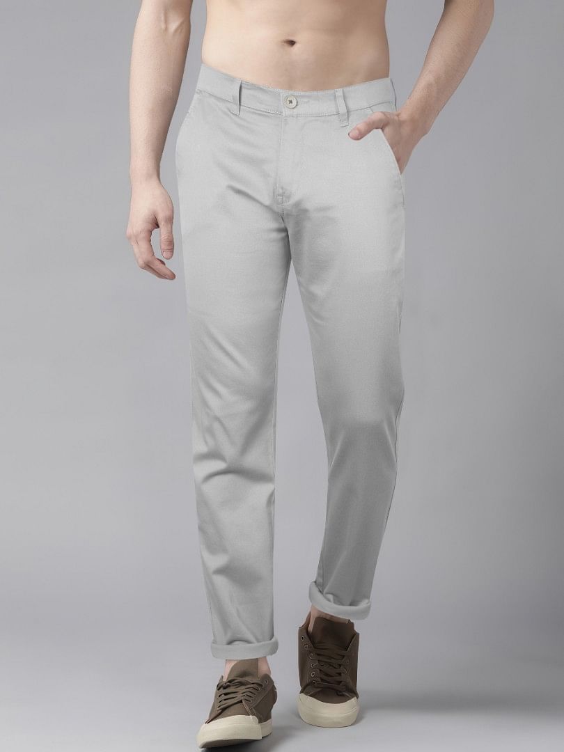 Authenzaa Men Casual Trouser CT4S040 Grey