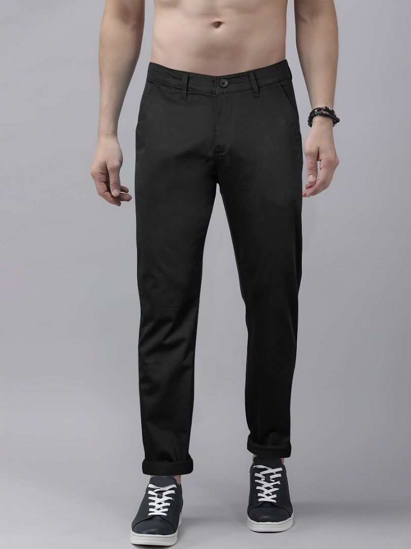 Authenzaa Men Casual Trouser CT4S045 Black