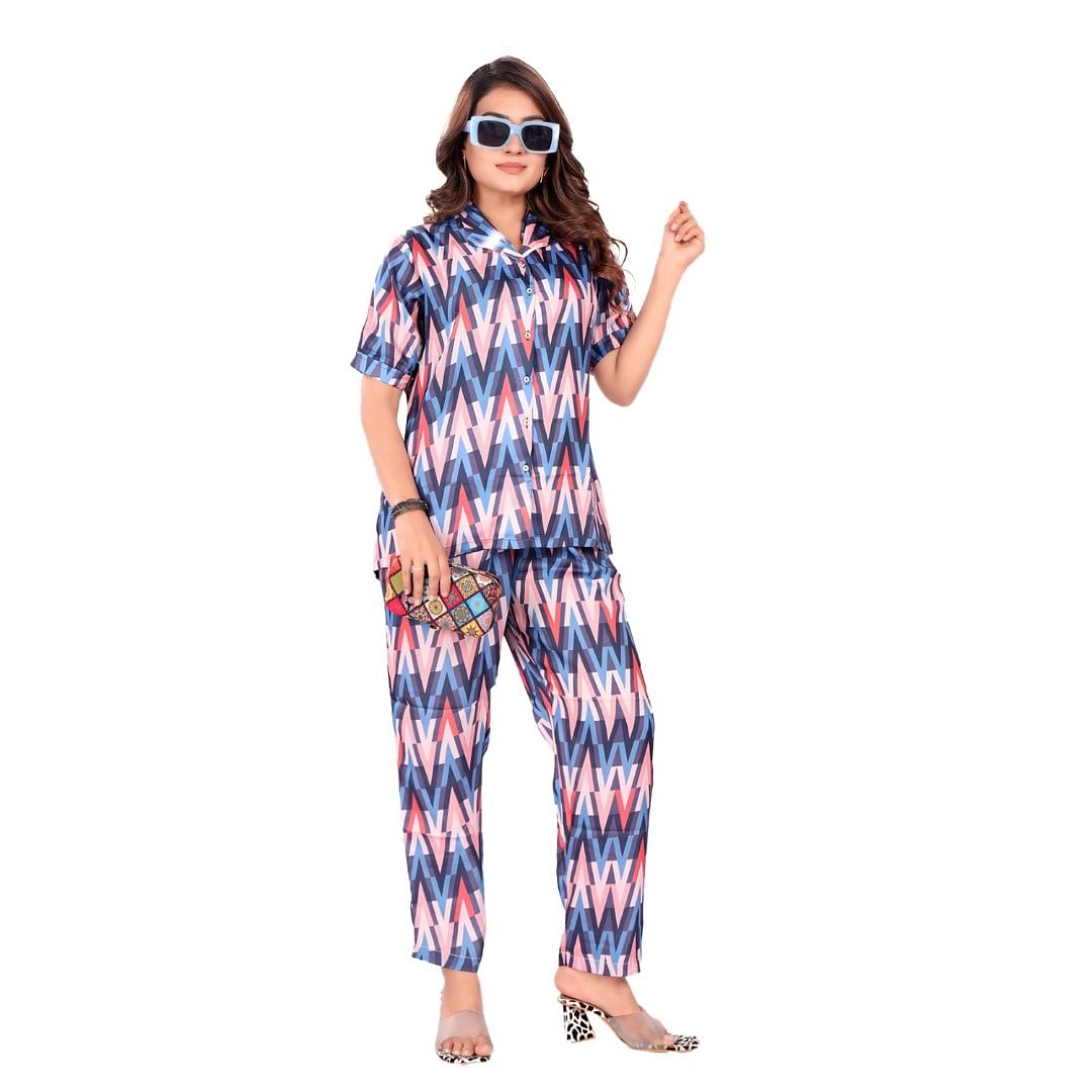 Authenzaa Women Co-Ord Set AC2N141 Multi