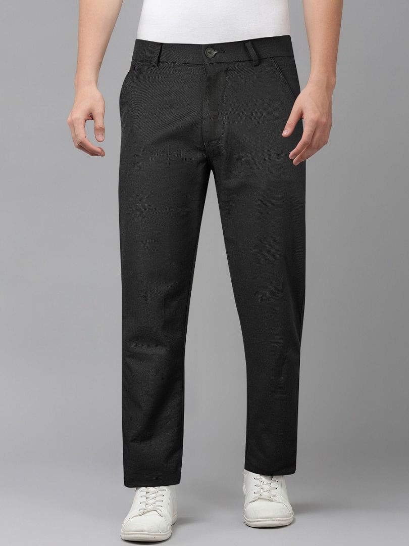 Authenzaa Men Casual Trouser CT4S026 BLACK