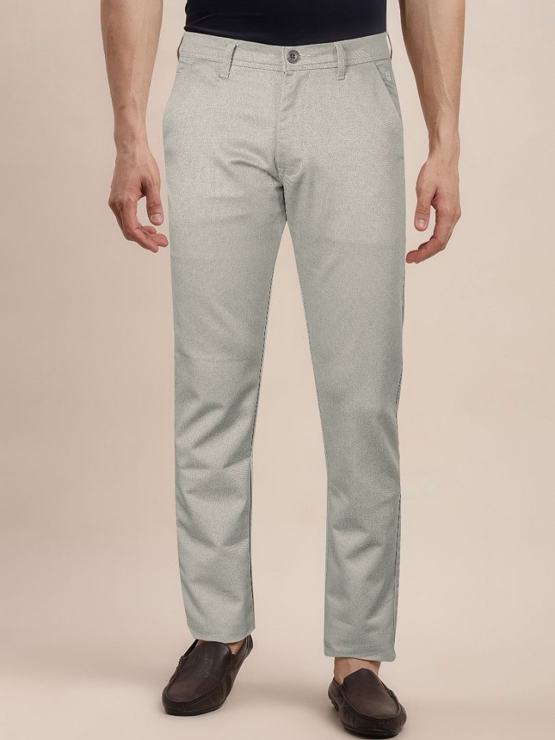 Authenzaa Men Casual Trouser CT4S032 GREY