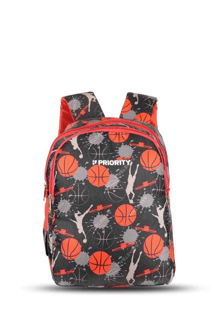 Authenzaa Priority School Bag HPSB021 Black Red
