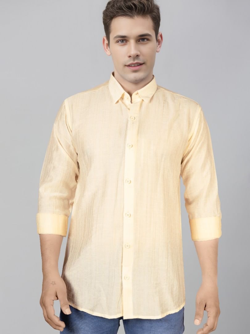 Authenzaa Men Casual Shirt SFCS222 Off White