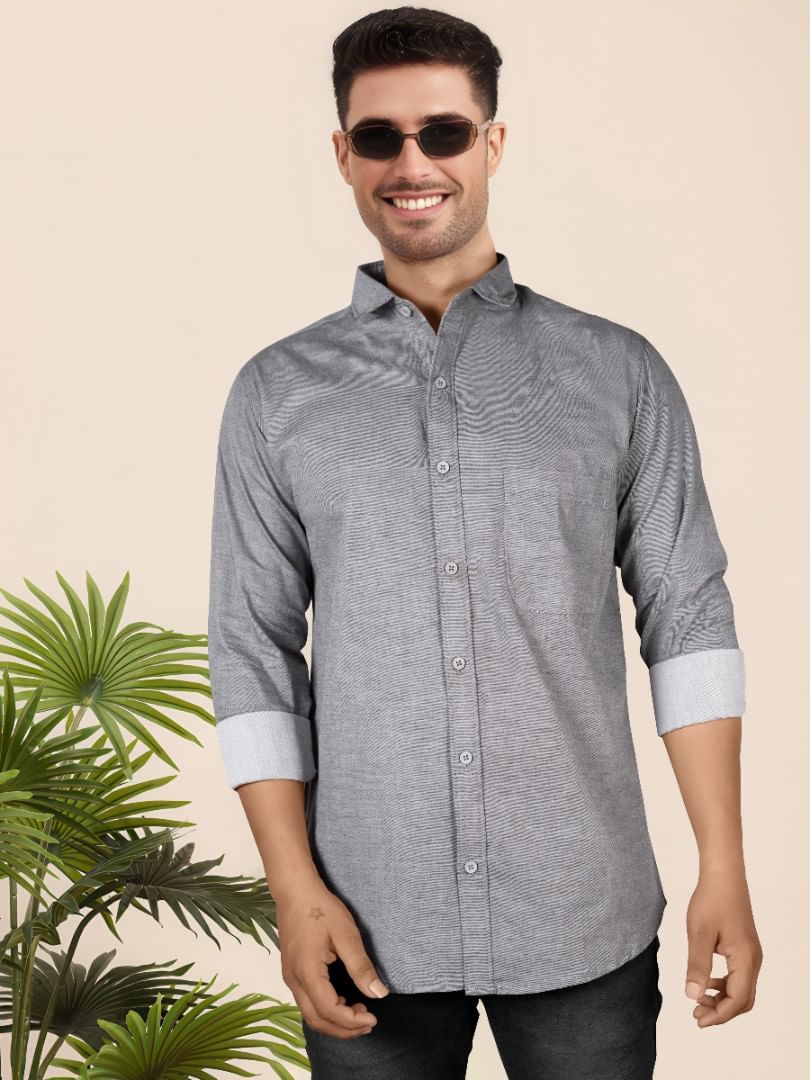 Authenzaa Men Casual Shirt SFCS224 Beige
