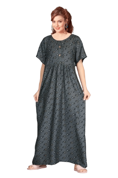 Authenzaa Women Nighty SMWN046 Grey