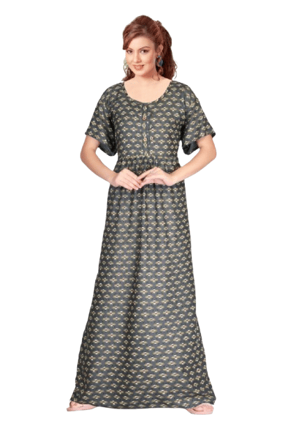 Authenzaa Women Nighty SMWN047 Grey