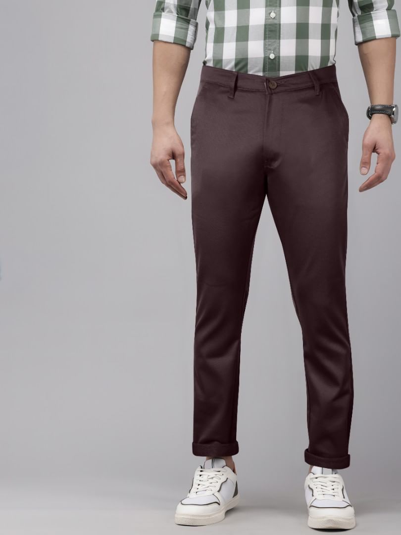 Authenzaa Men Casual Trouser CTRE003 Coffee