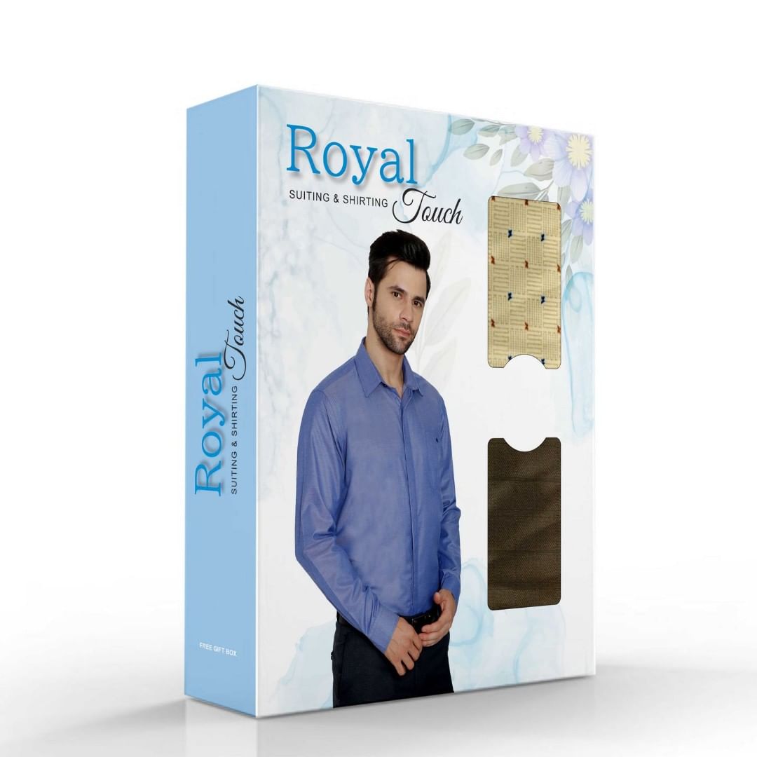 Authenzaa Premium Royal Touch Fabric  AZRT003 Design 08