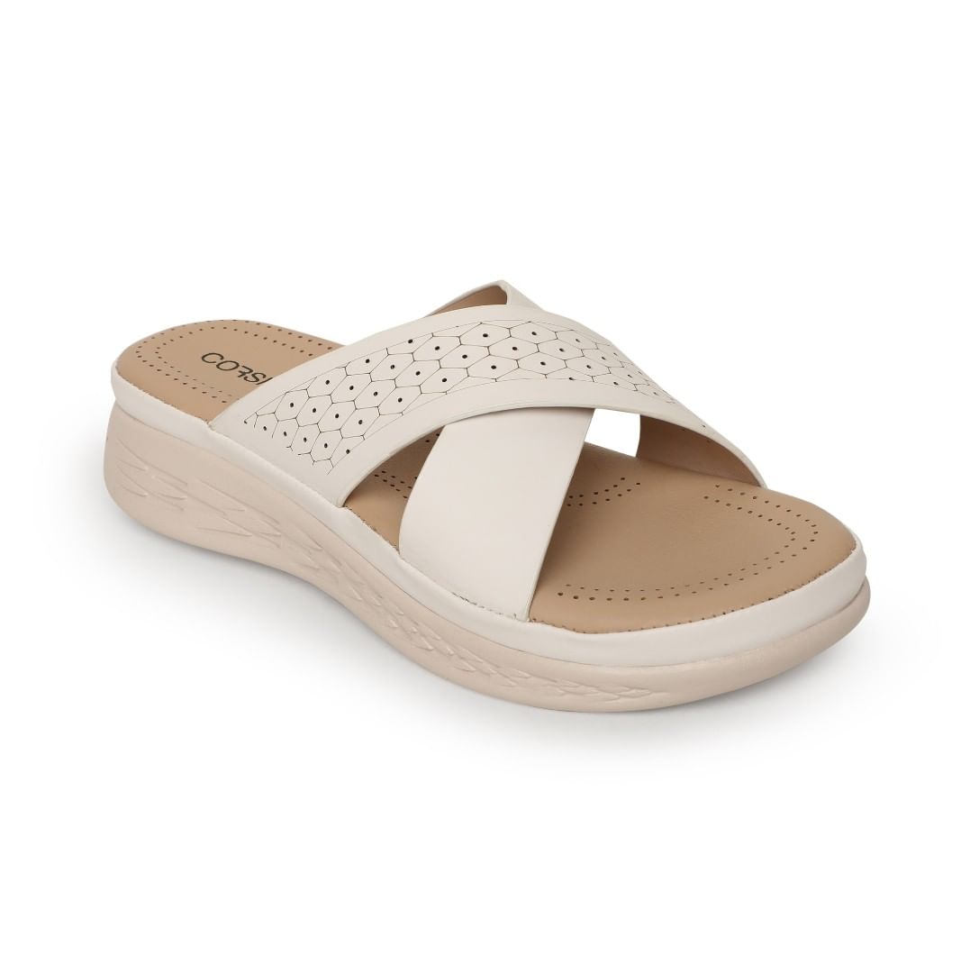 Pair-it Women Slipper TE 02 Cream