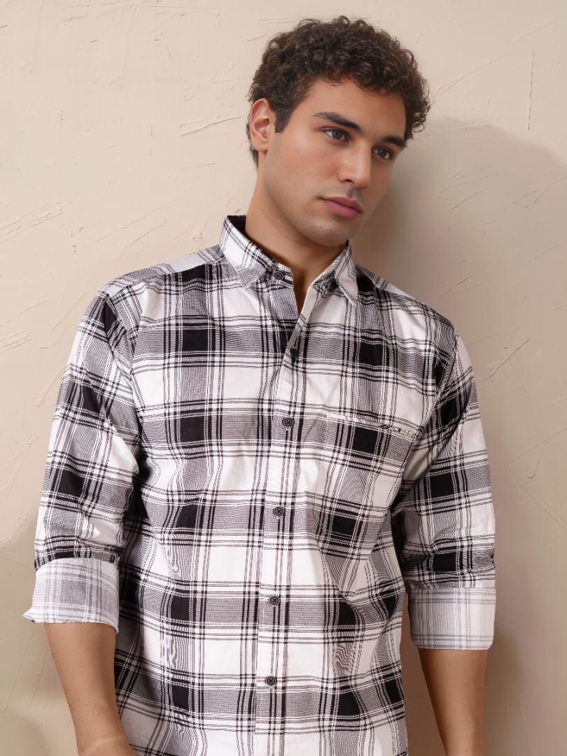 Authenzaa Men Casual Shirt RECS031 White