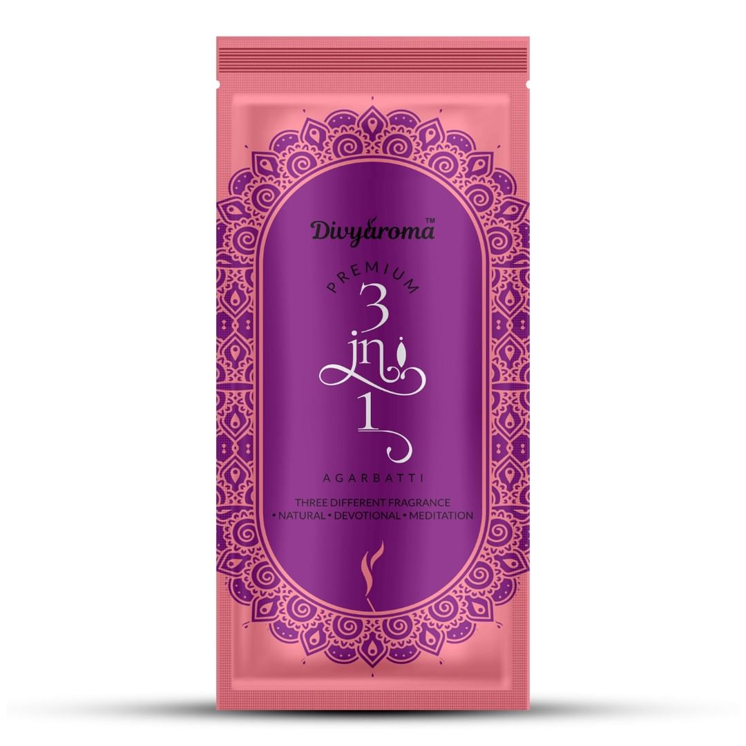 Divyaroma Premium Pack 3 in 1 Agarbatti