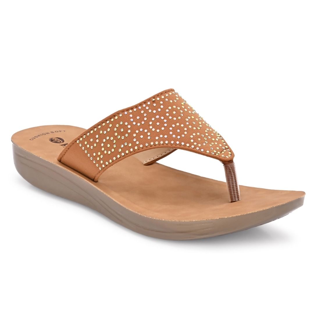 Pair-it Women Slipper MS035 Tan