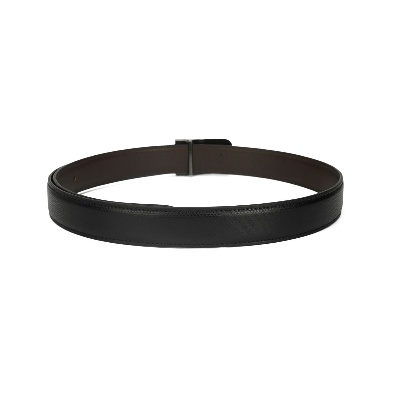 Men's Formal Belt with reversable Strap - FR-DB0005 - Black/Brown