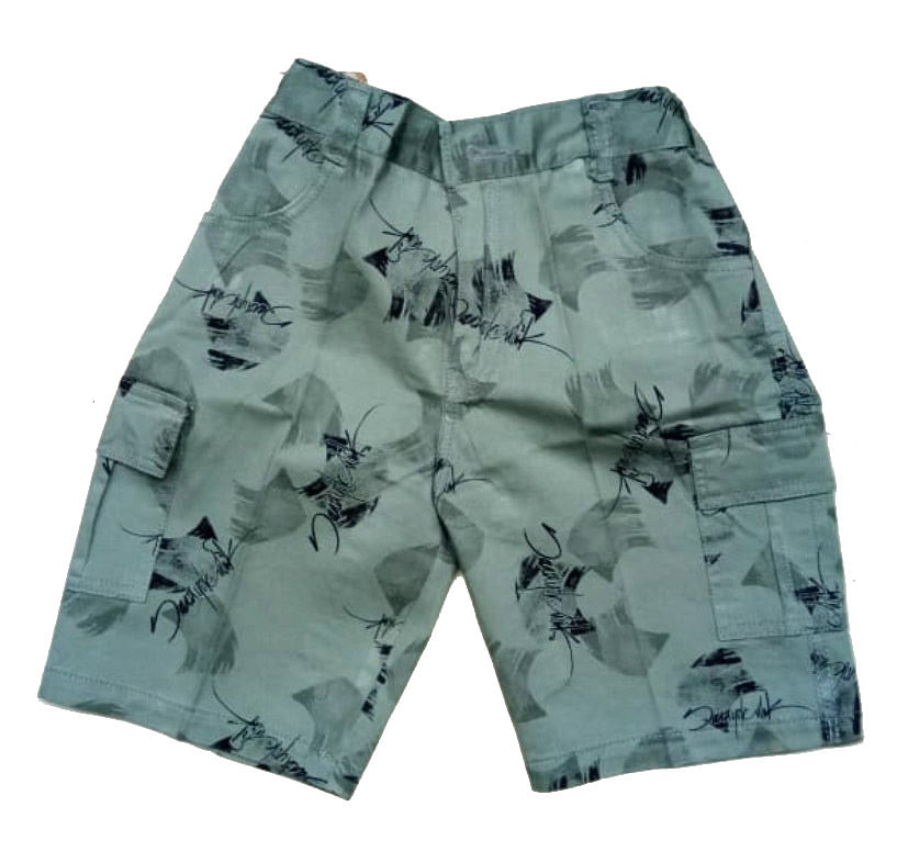 AARUSH DENIM 14-GREEN-KIDS SHORTS AND 3/4TH