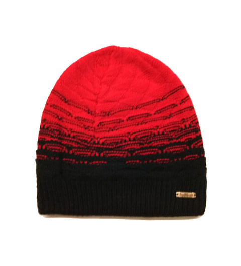 MNC K 2613-BLACK RED MEN WINTER CAP