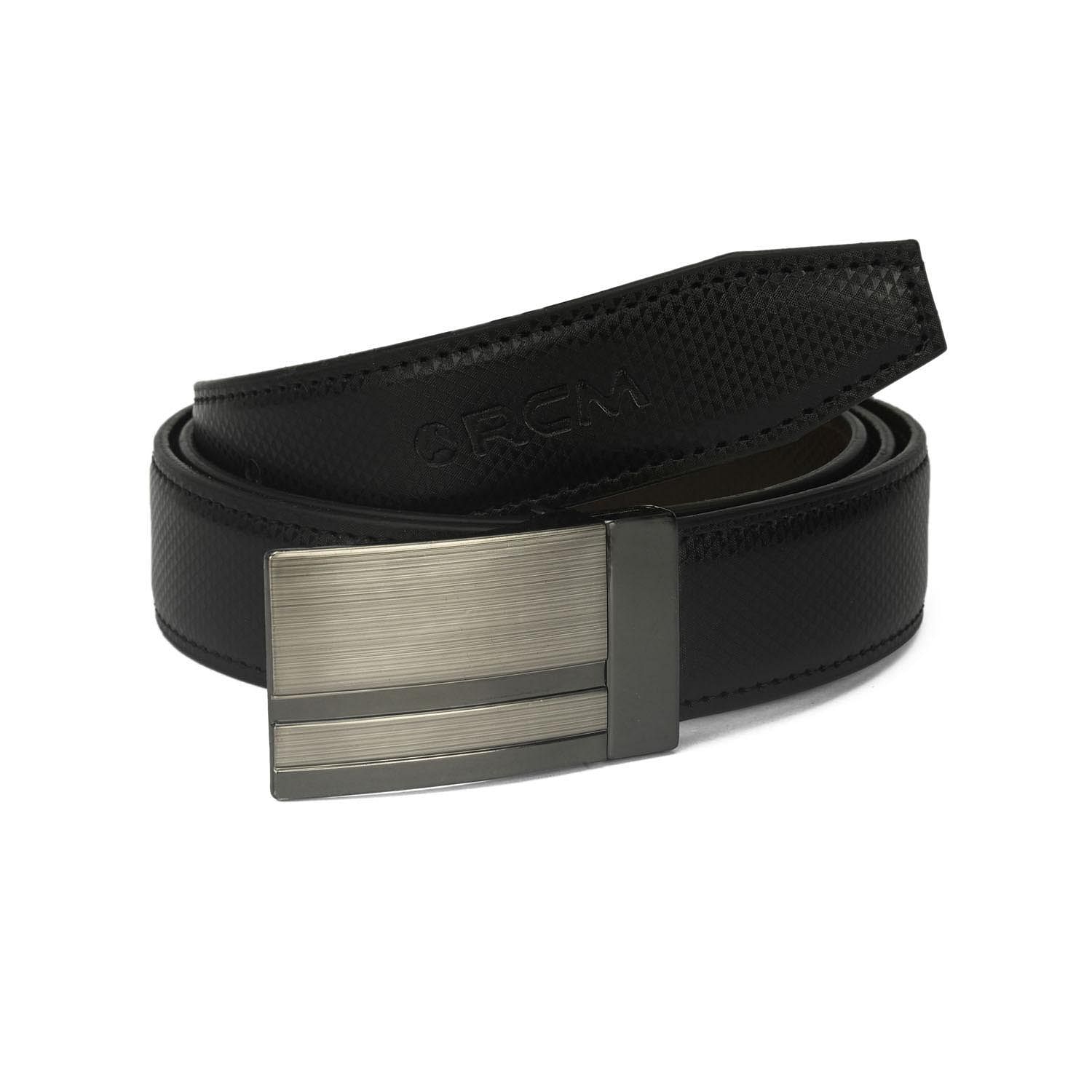 Men's Formal Belt with reversable Strap - FR-DB0009 - Black/Brown
