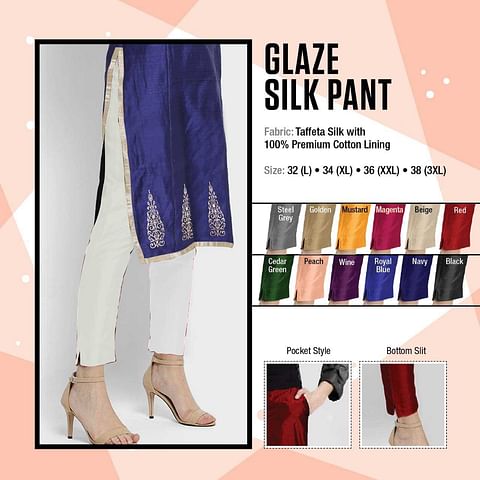 WP MAR SILK 01 2020-WHITE WOMEN PALAZZO PANT