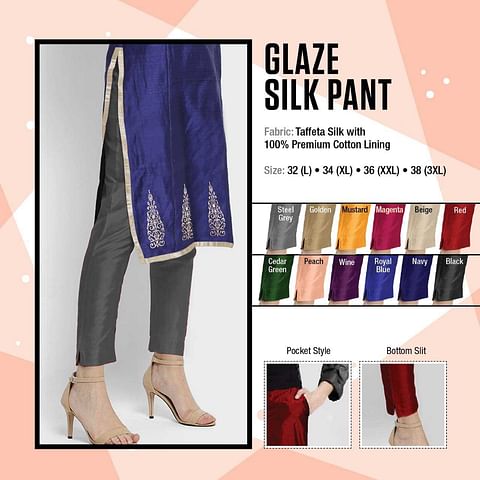 WP MAR SILK 01 2020-GRAY WOMEN PALAZZO PANT